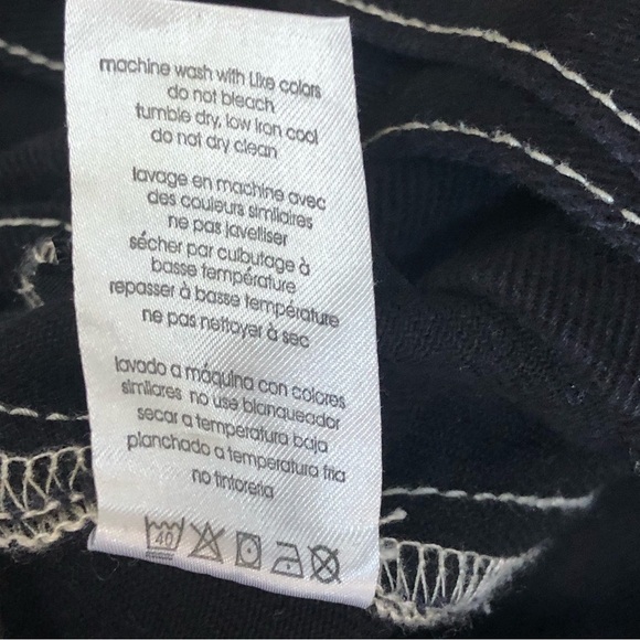 WeWoreWhat Bowery Pant Denim w Buckle Details in Black Danielle Bernstein sz 29 - Picture 9 of 14